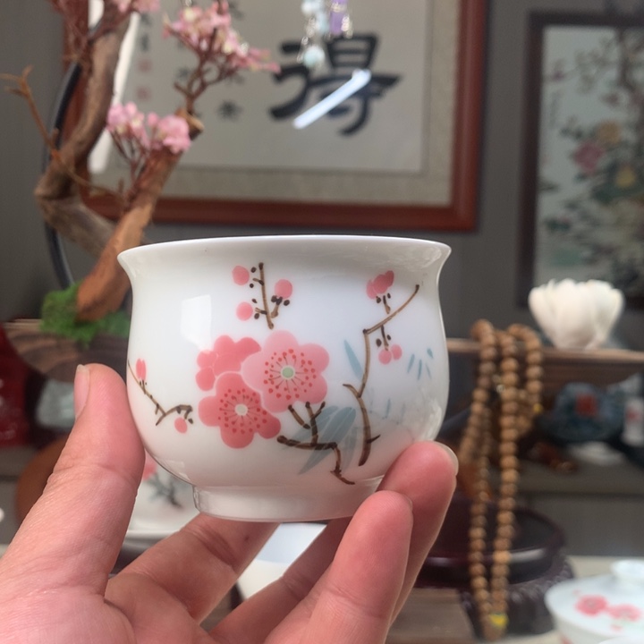 杯高白泥7501画片小缸杯