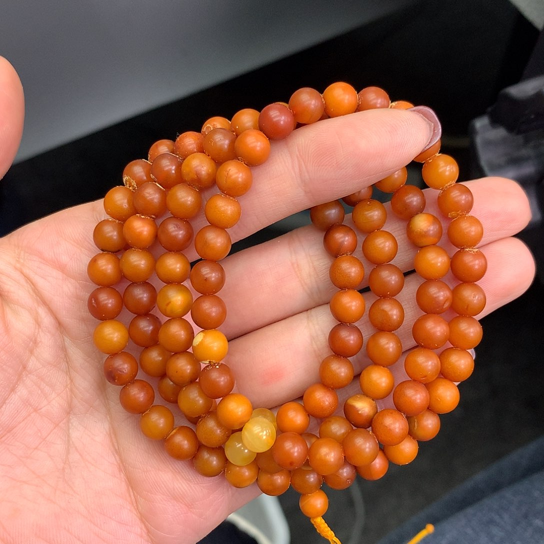 琥珀未镶嵌珠宝奇石6mm➕