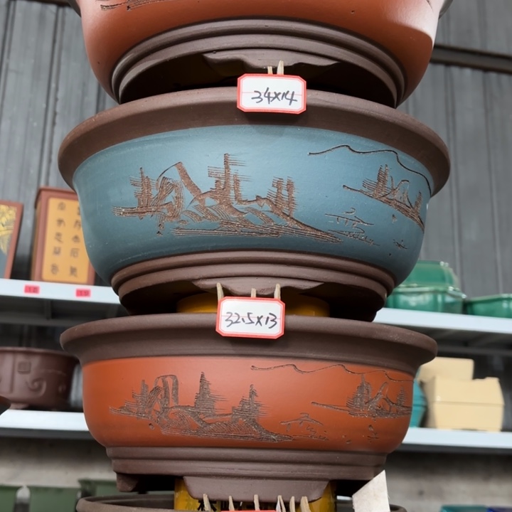 紫砂花盆        100-4