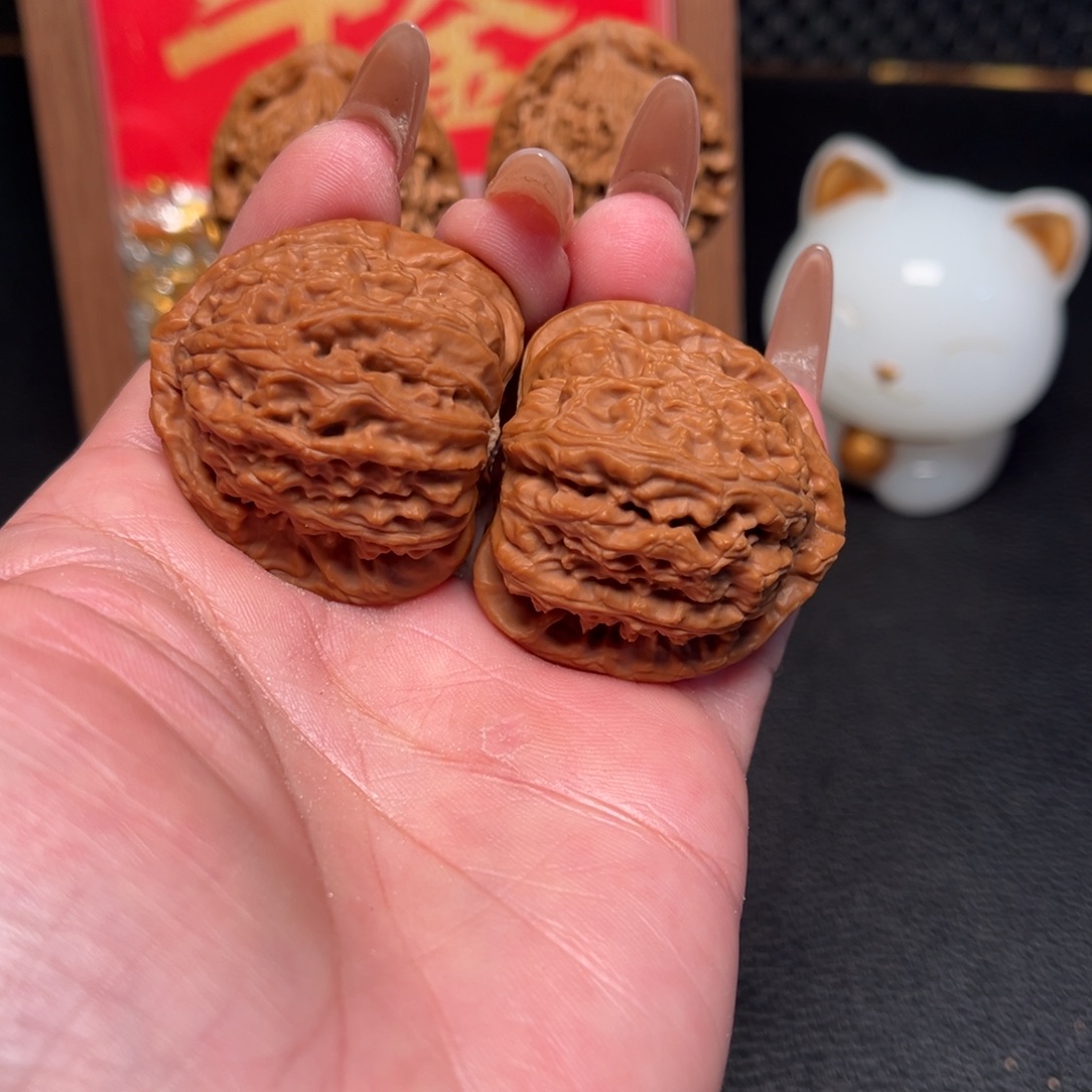 文玩核桃吊坠39全品三角白