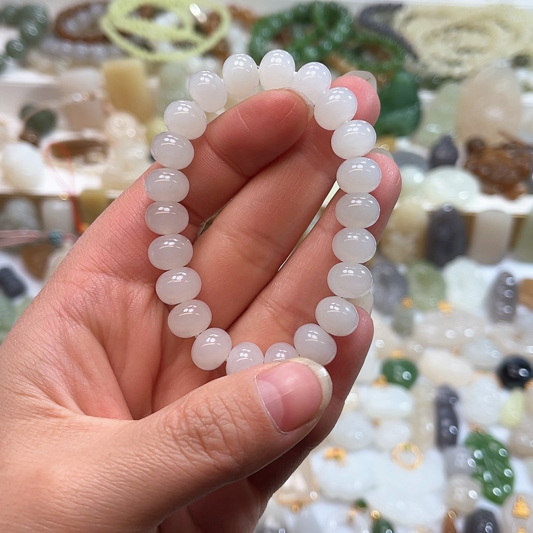 和田玉手串未镶嵌