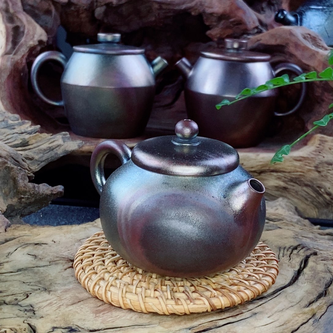 建水紫陶柴烧茶具
