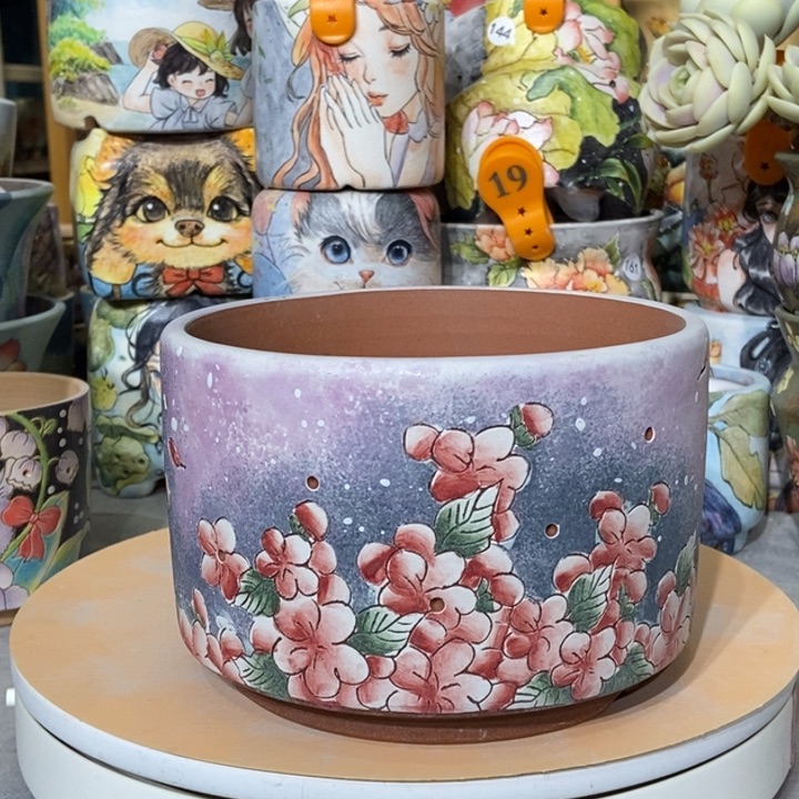 红陶景德镇艺术手绘作品