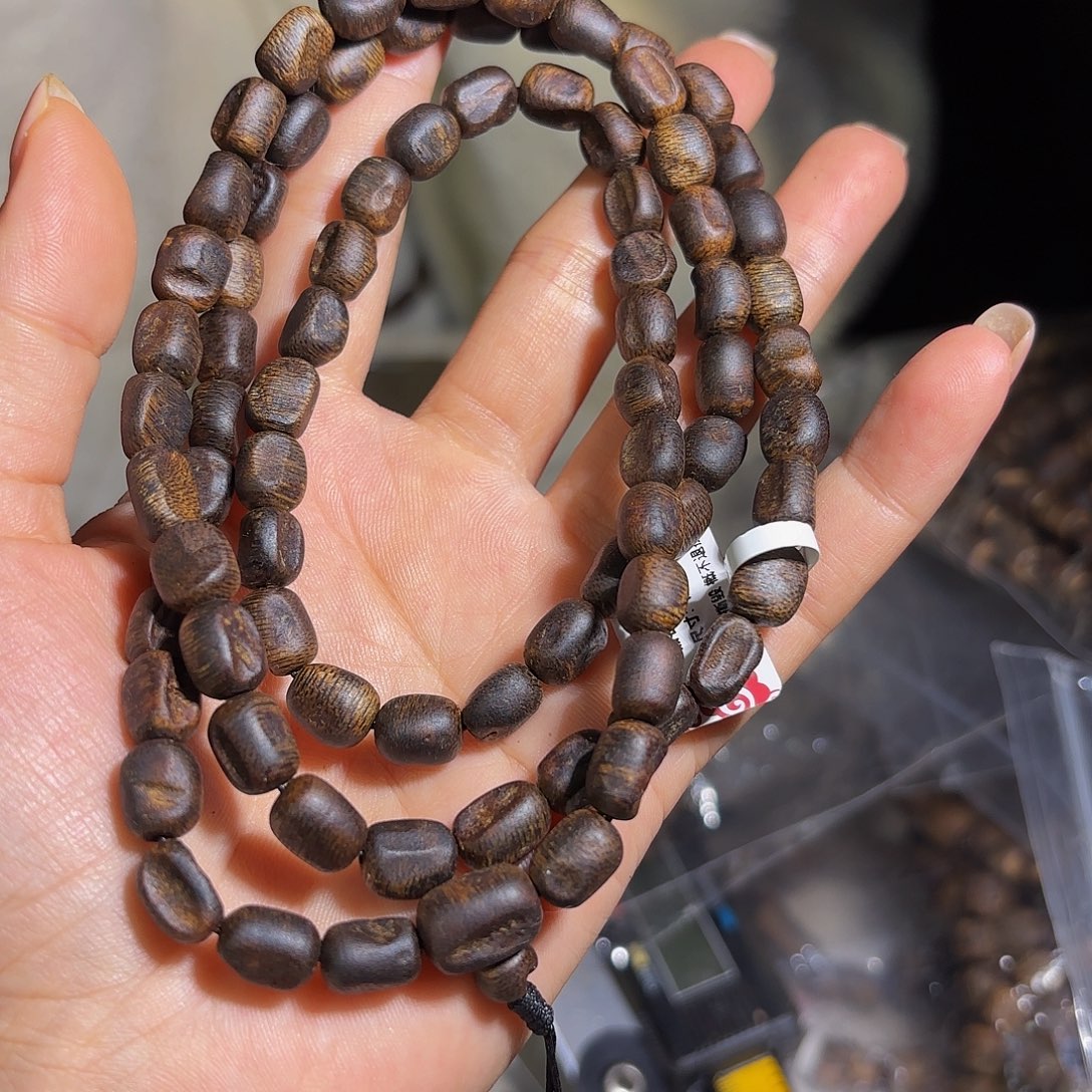 沉香手串奇楠沉香沉水留疤多圈30克➕