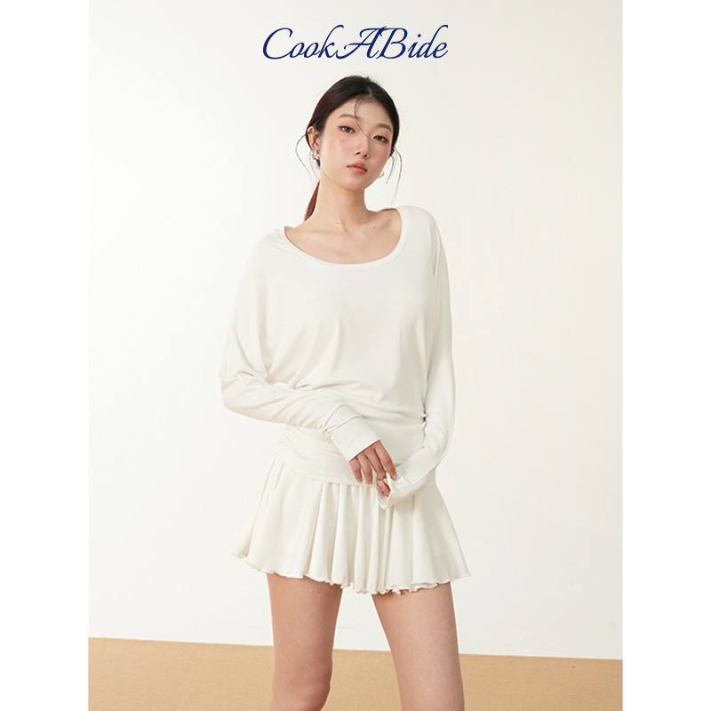 CookABide 轻芭蕾U领蝙蝠袖半裙套装