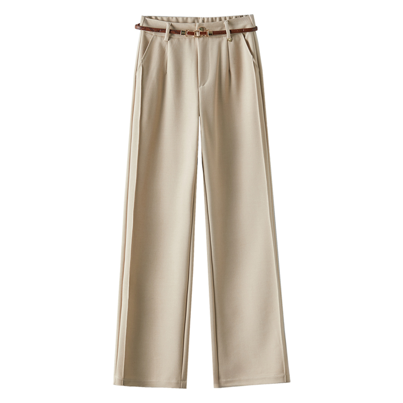 【送腰带】新款高腰窄版阔腿休闲裤La Chapelle Homme.716-1.ZR泽