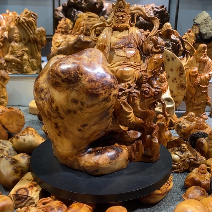 半***心木崖柏工艺品摆件