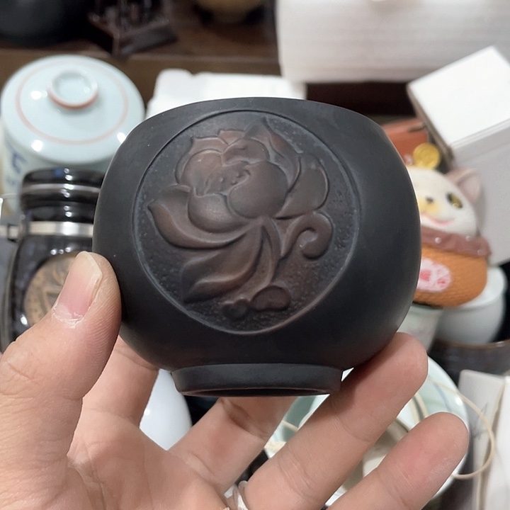 陶瓷茶具全部清清完回家过年