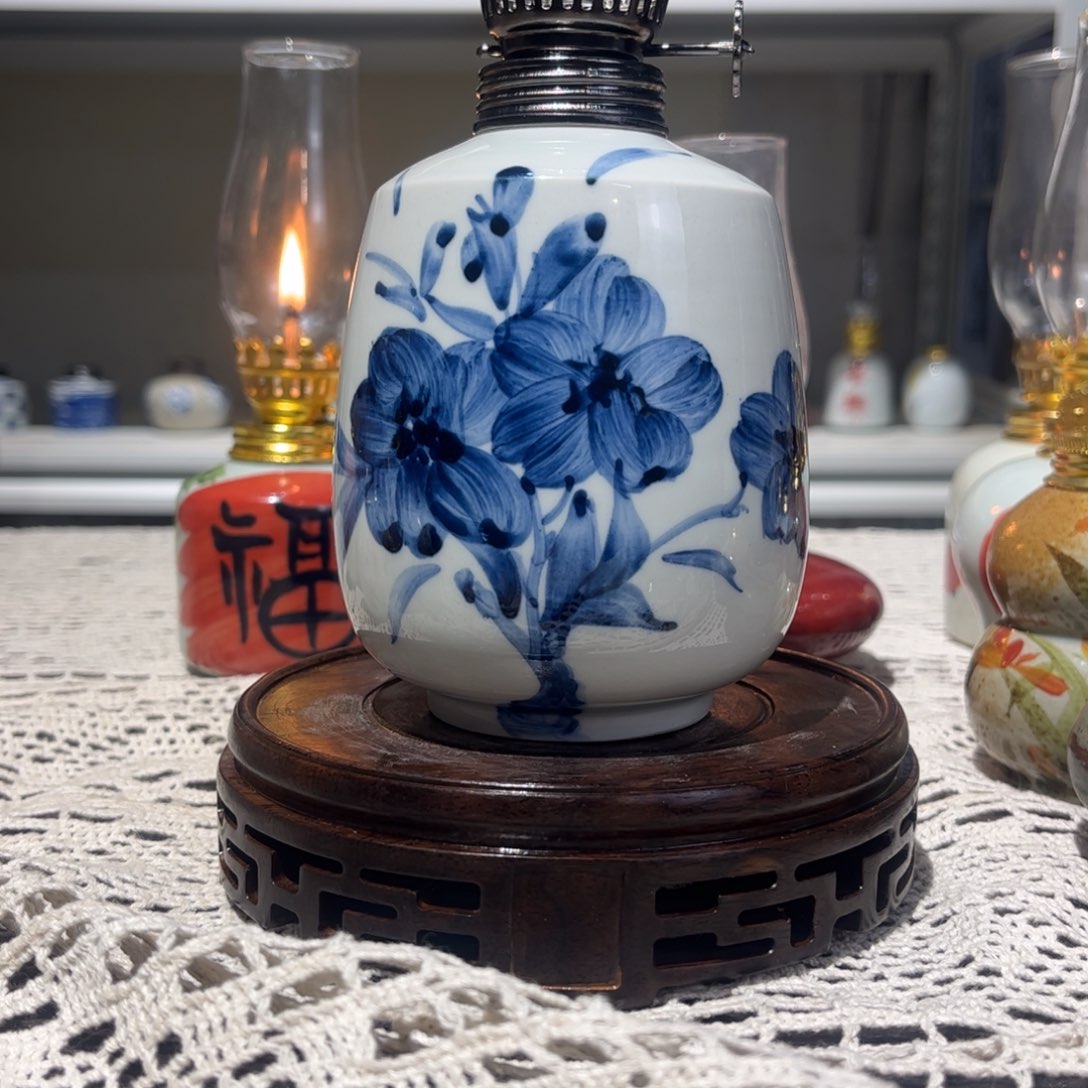 摆件景德镇陶瓷香薰灯