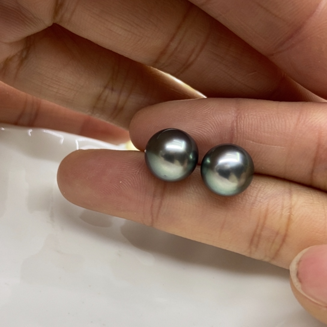 海水珍珠耳饰18K金镶嵌