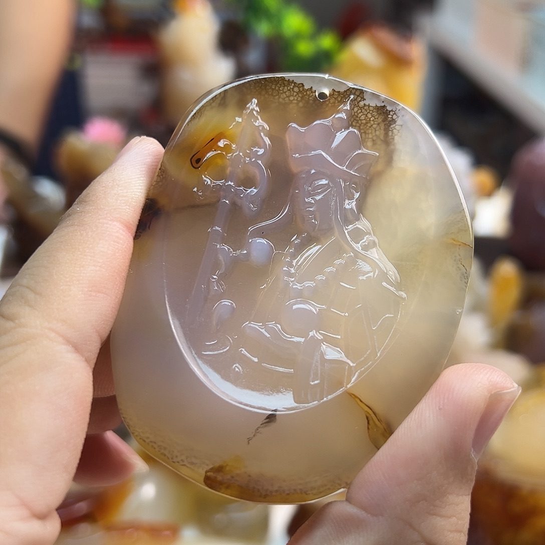 玛瑙/玉髓未镶嵌吊坠(不含链)