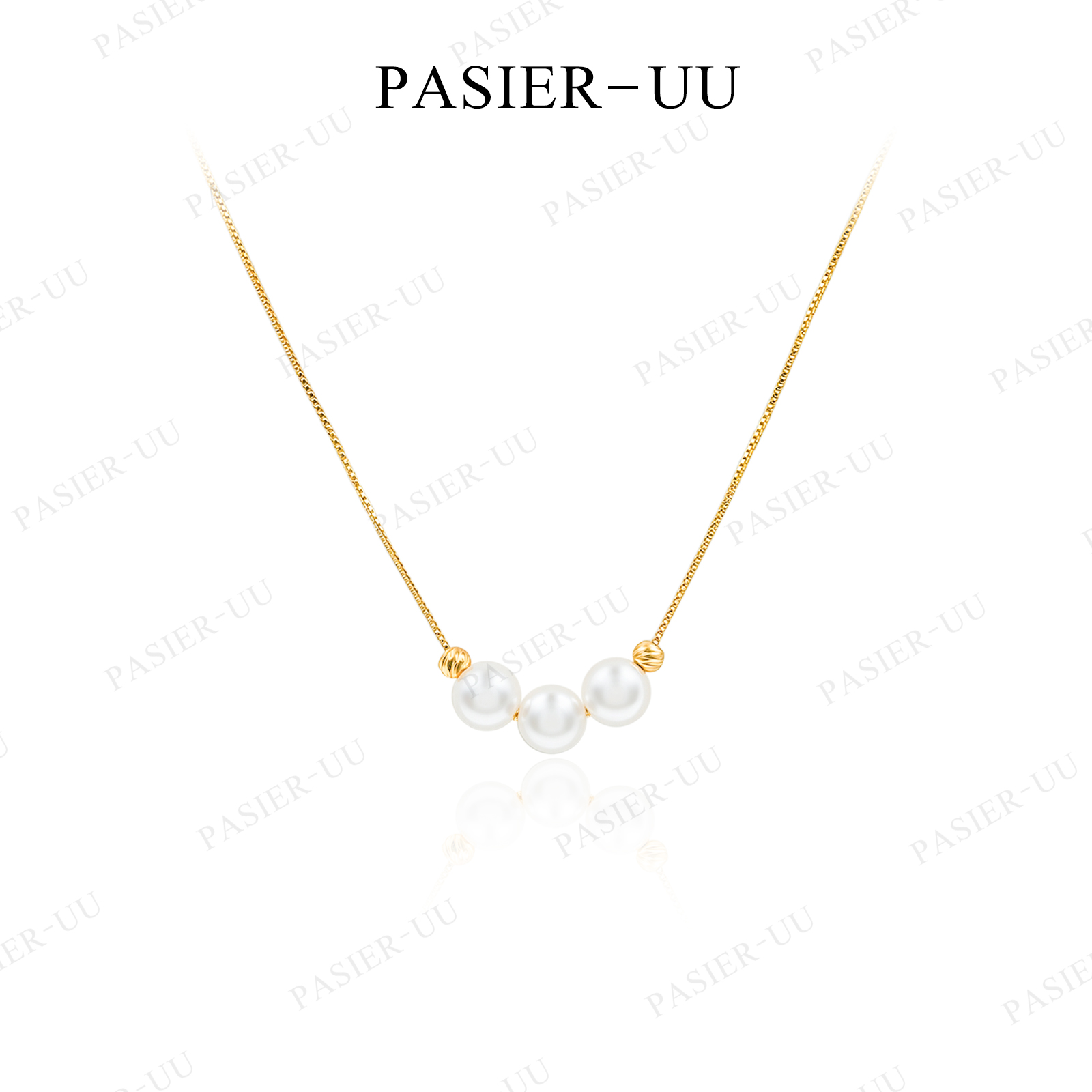 铜合金亚克力项链 铂思亚 邂逅 简约精美项链BD9670