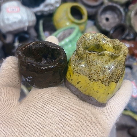 粗陶花盆手工花盆制作