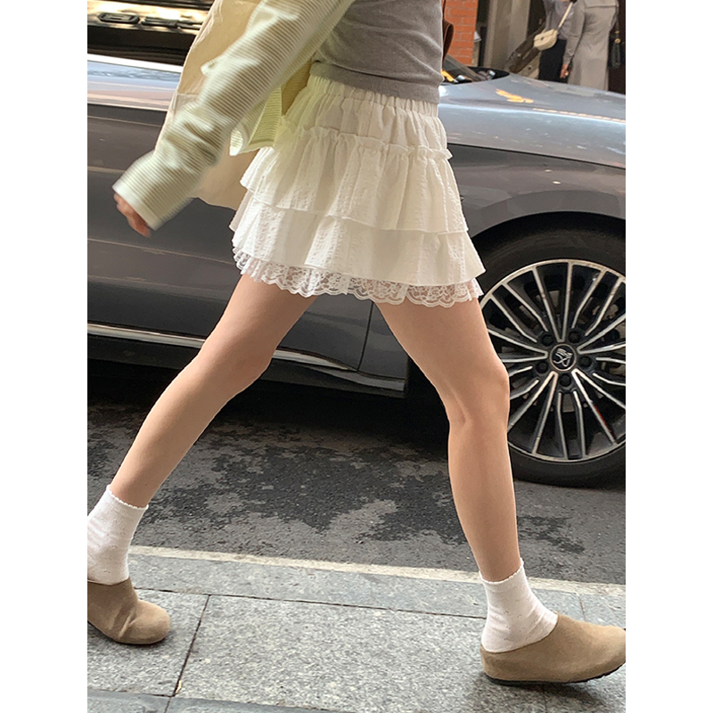 染染来了 夏季蕾丝花边蛋糕裙仙女短裙  对应编码下单