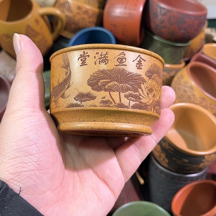 茶杯紫砂全手工紫砂主人杯