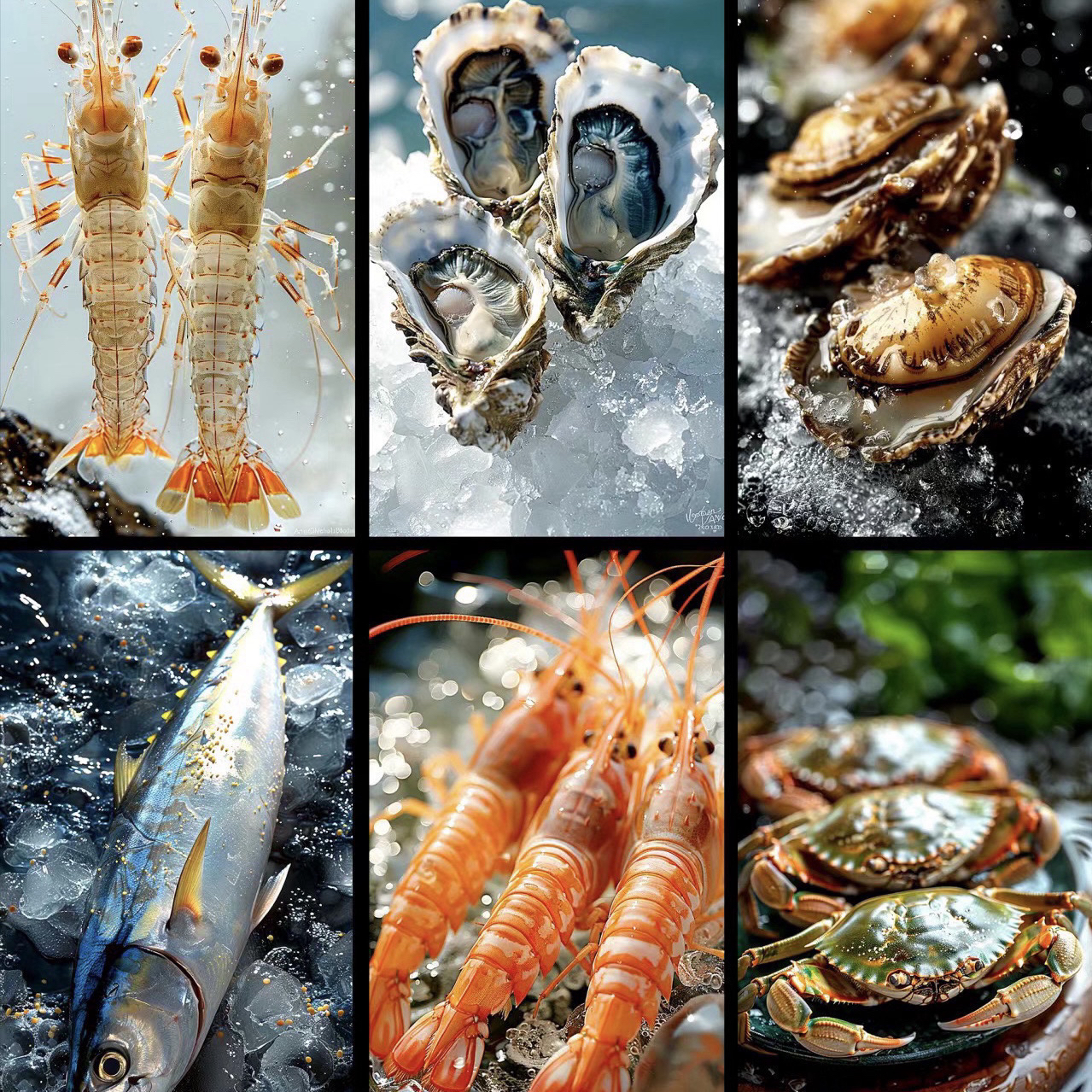 马鲛1条杀红目连2条杀金线2条杀.金昌鱼2条1.5斤鱿鱼1斤红爪虾1斤