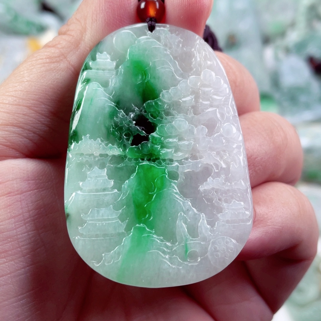 翡翠未镶嵌吊坠(不含链)