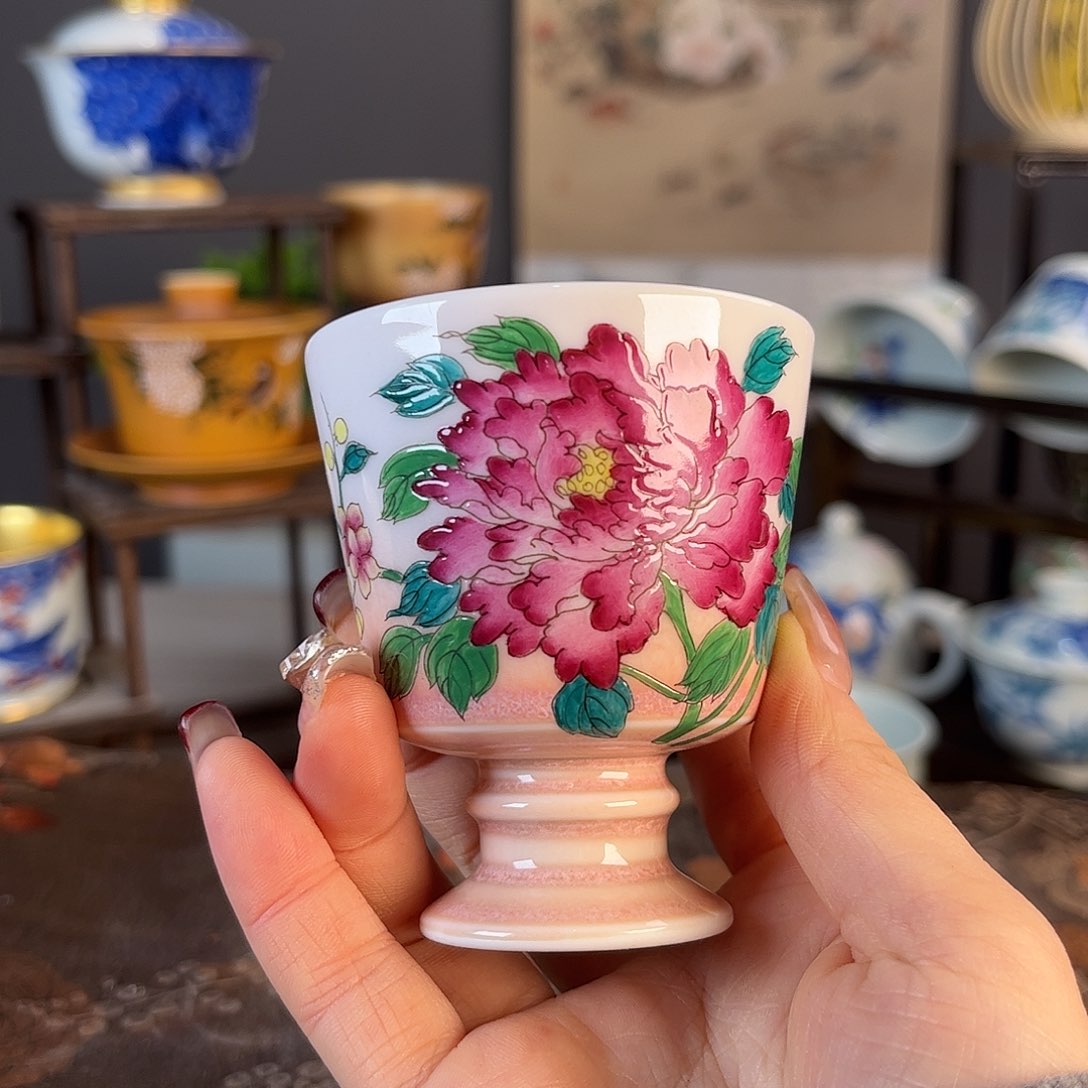 杯景德镇陶瓷茶杯多人