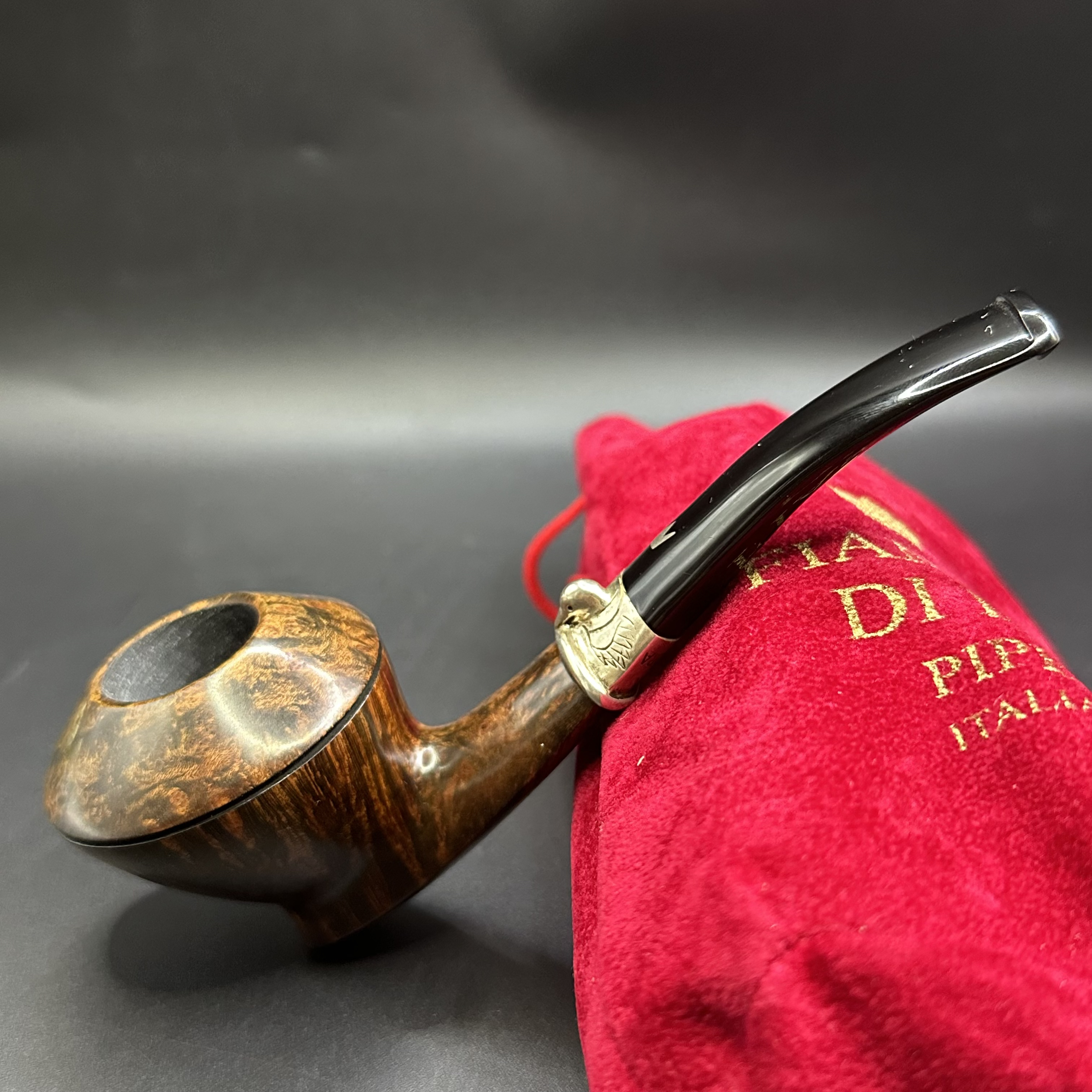 意大利火焰王手工雀喜音乐厅石楠木烟斗烟具