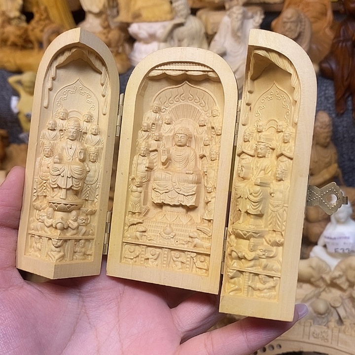 黄杨木黄杨木瑕疵万佛