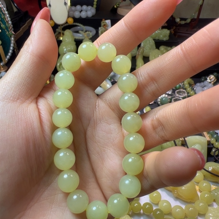 和田玉（黄玉）颈饰未镶嵌