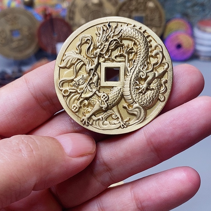 铜现代仿制工艺文创铜币 