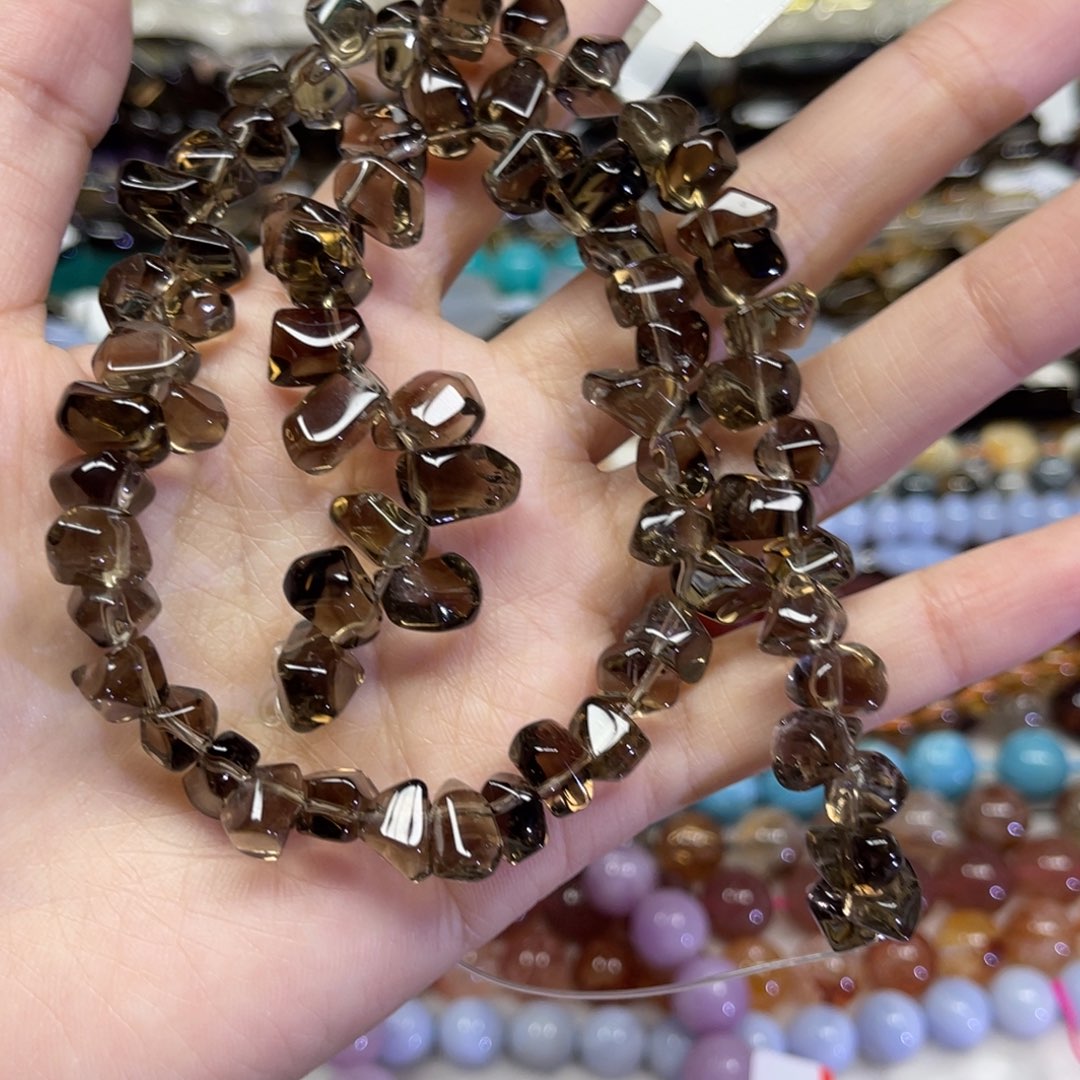 Л***а玛瑙/玉髓散珠茶晶