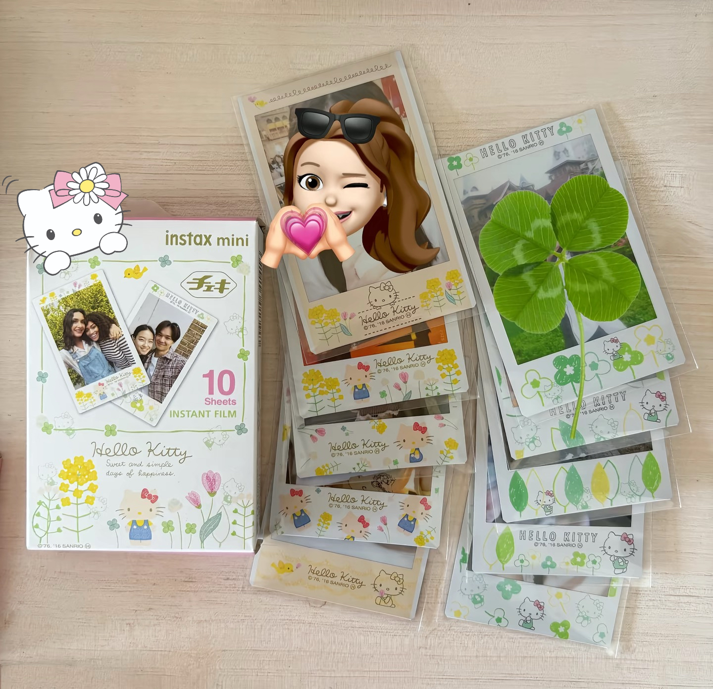 拍立得手绘kitty猫相纸单张打印个人照爱豆照片冲印来图定制