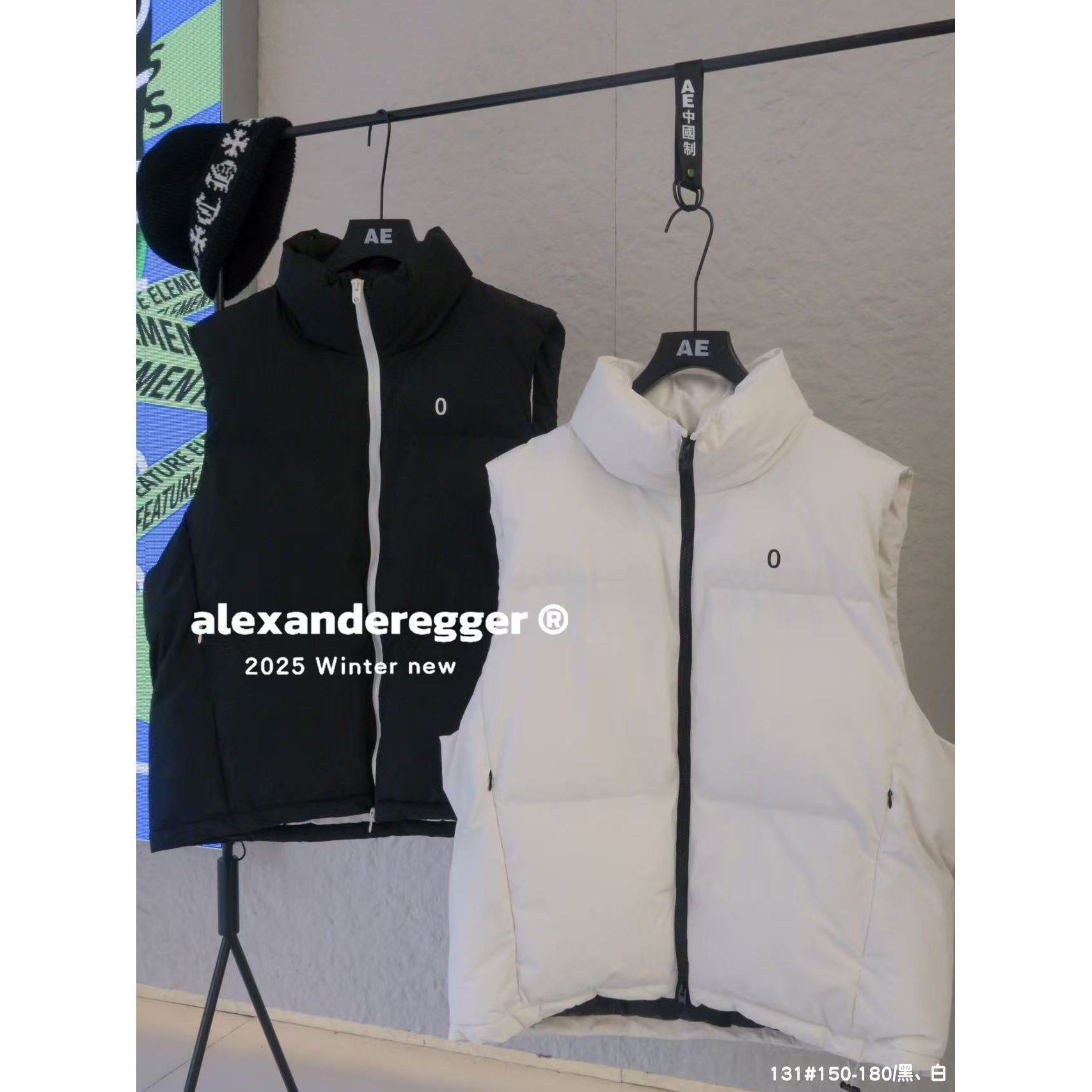 【8131-黑色】青少年冬款棉服马甲外套