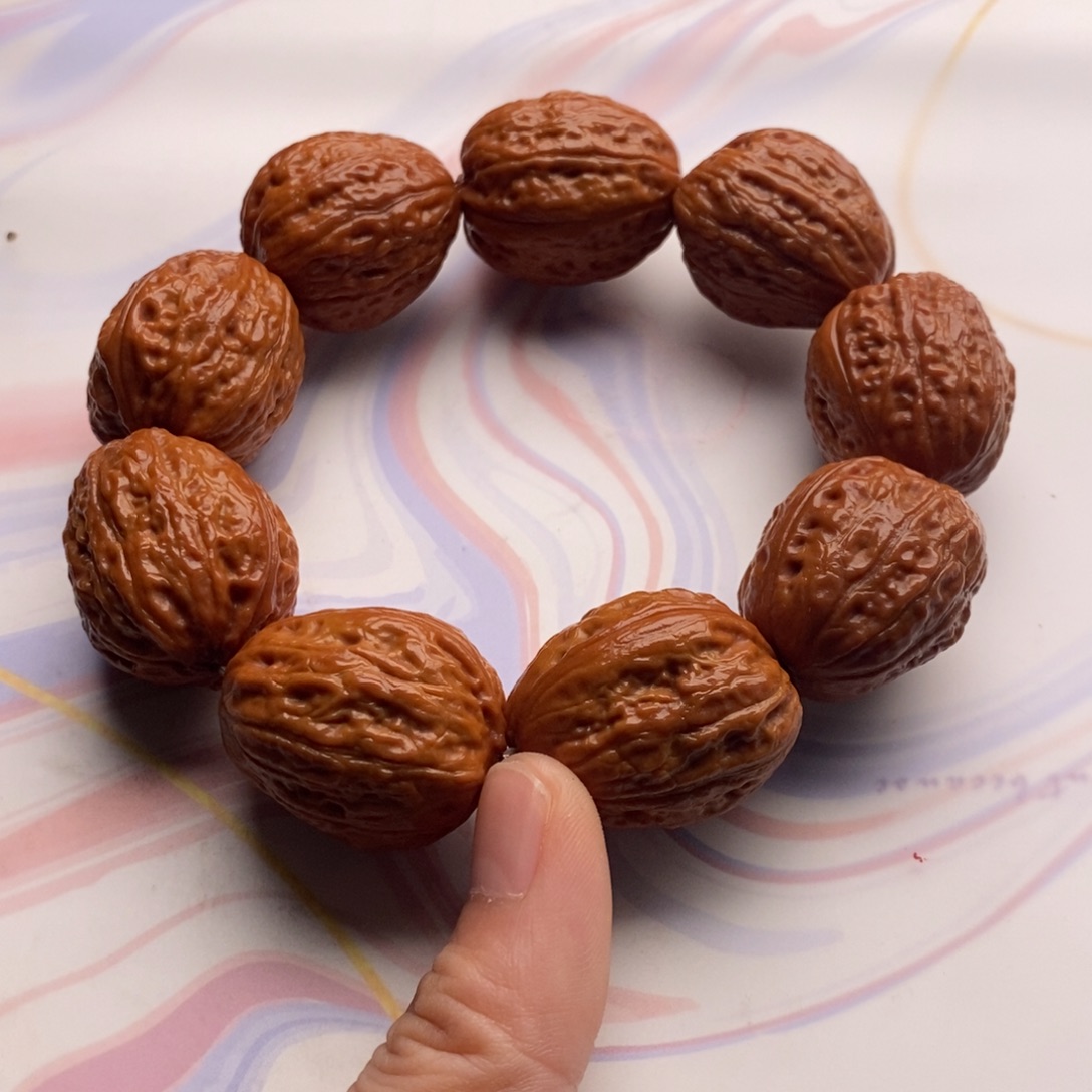 文玩核桃手串25尺寸大枣