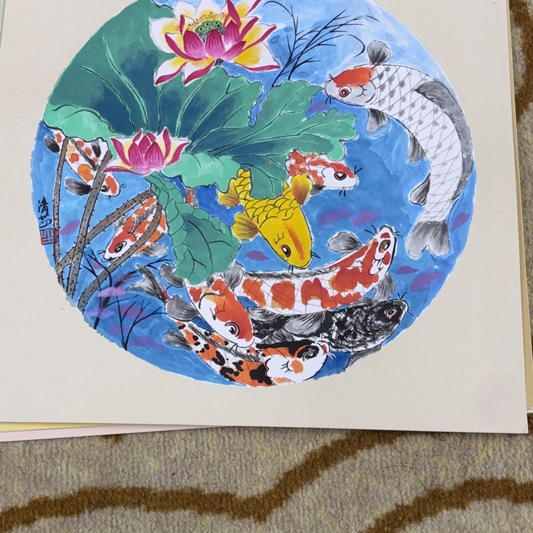 国画33-33卡纸作品艺