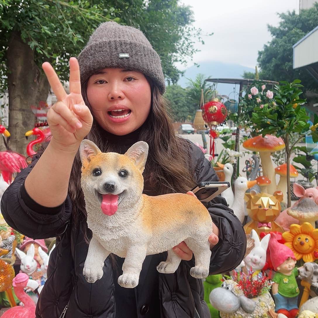 【闪购商品】无铅玻璃花园摆件&000&