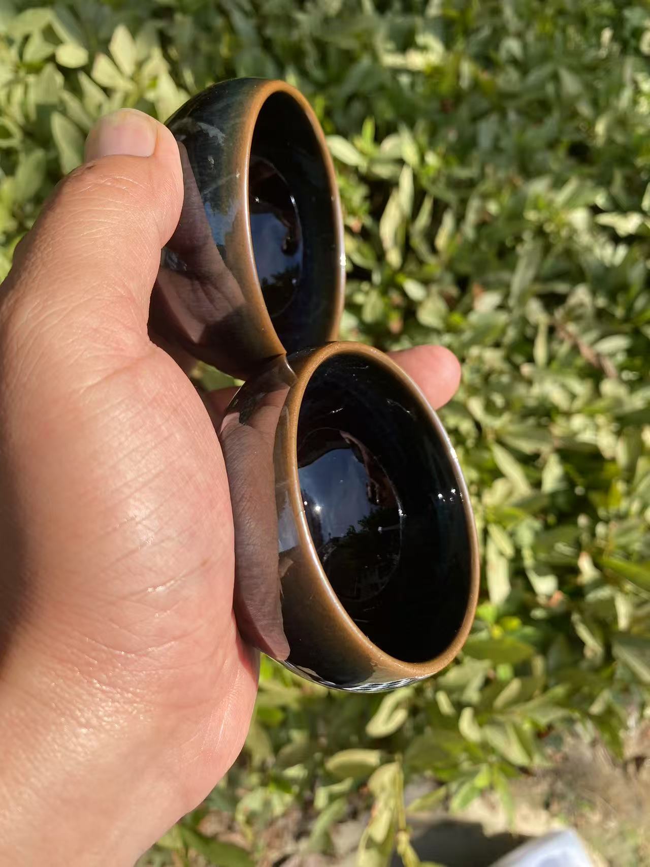 乌泥窑首届非遗传承人郑兴梨老师对杯作品