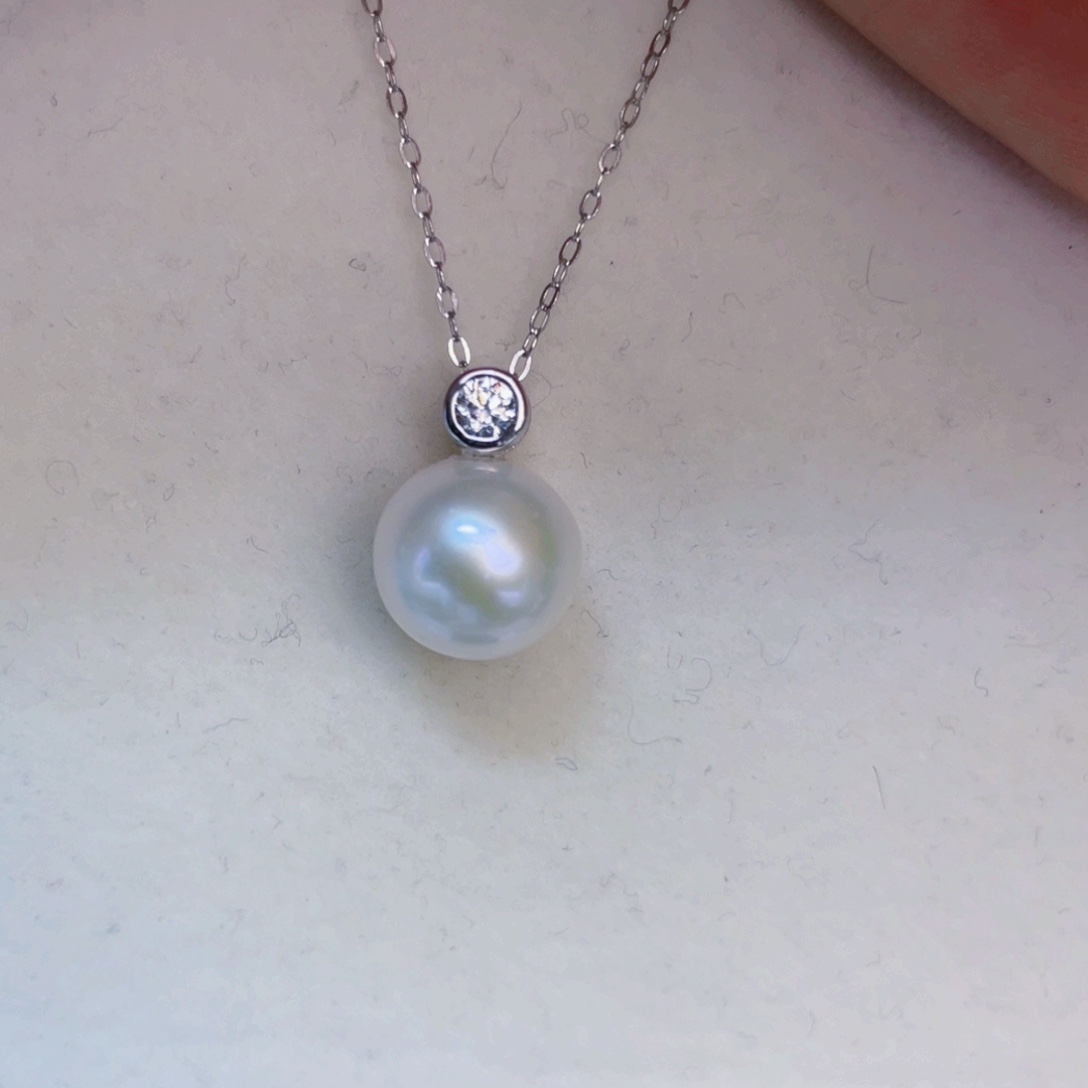 吊坠(赠链)银S925镶嵌淡水珍珠