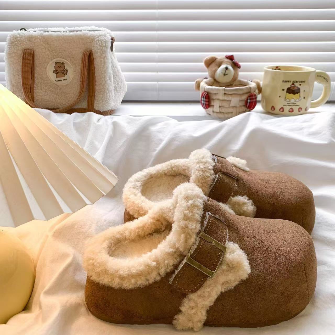 800-1000找到编码去拍休闲风极简风包头款纳帕纹包头拖