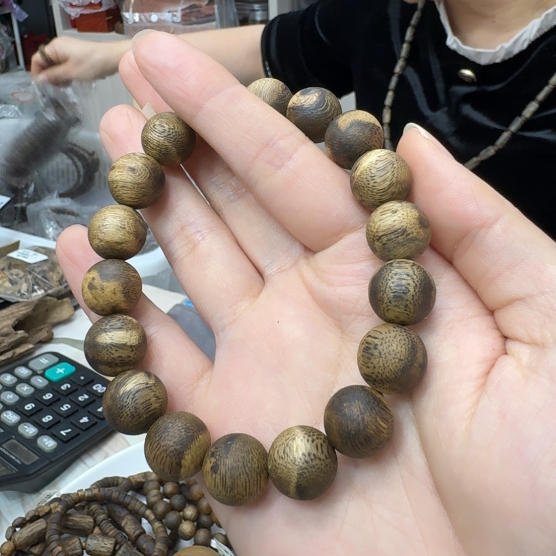 沉香沉香碎屑白棋虎斑纹 1.2m 多样性发一