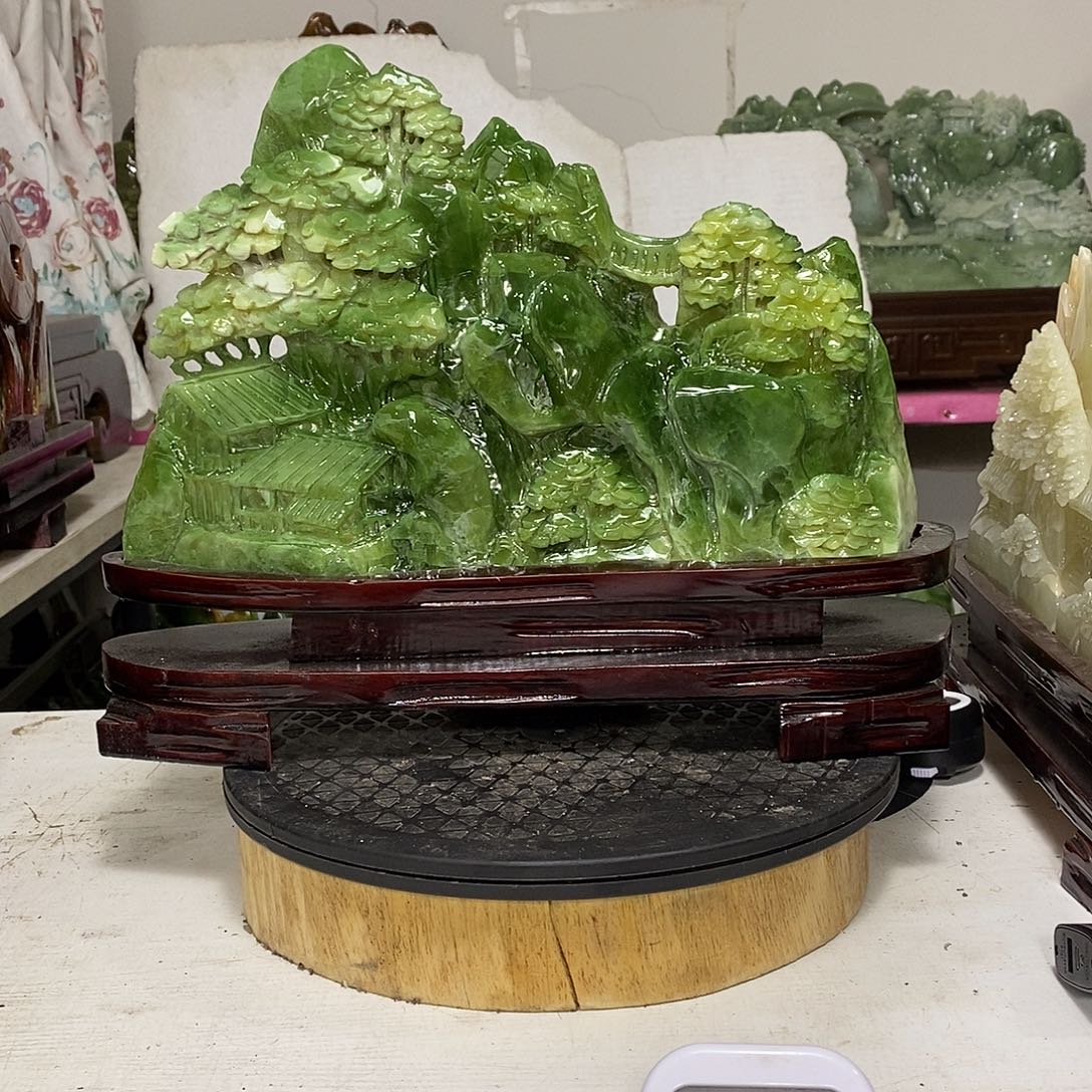 潇***生玉玉未镶嵌居家摆件