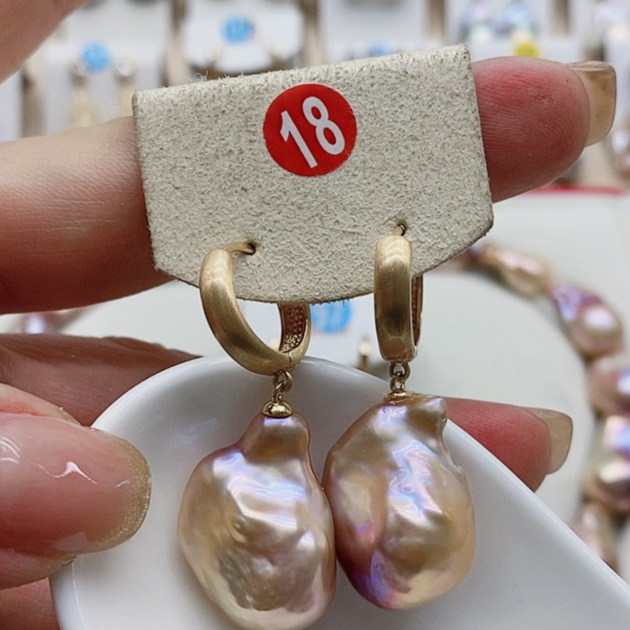 【闪购商品】淡水珍珠耳饰银S925镶嵌