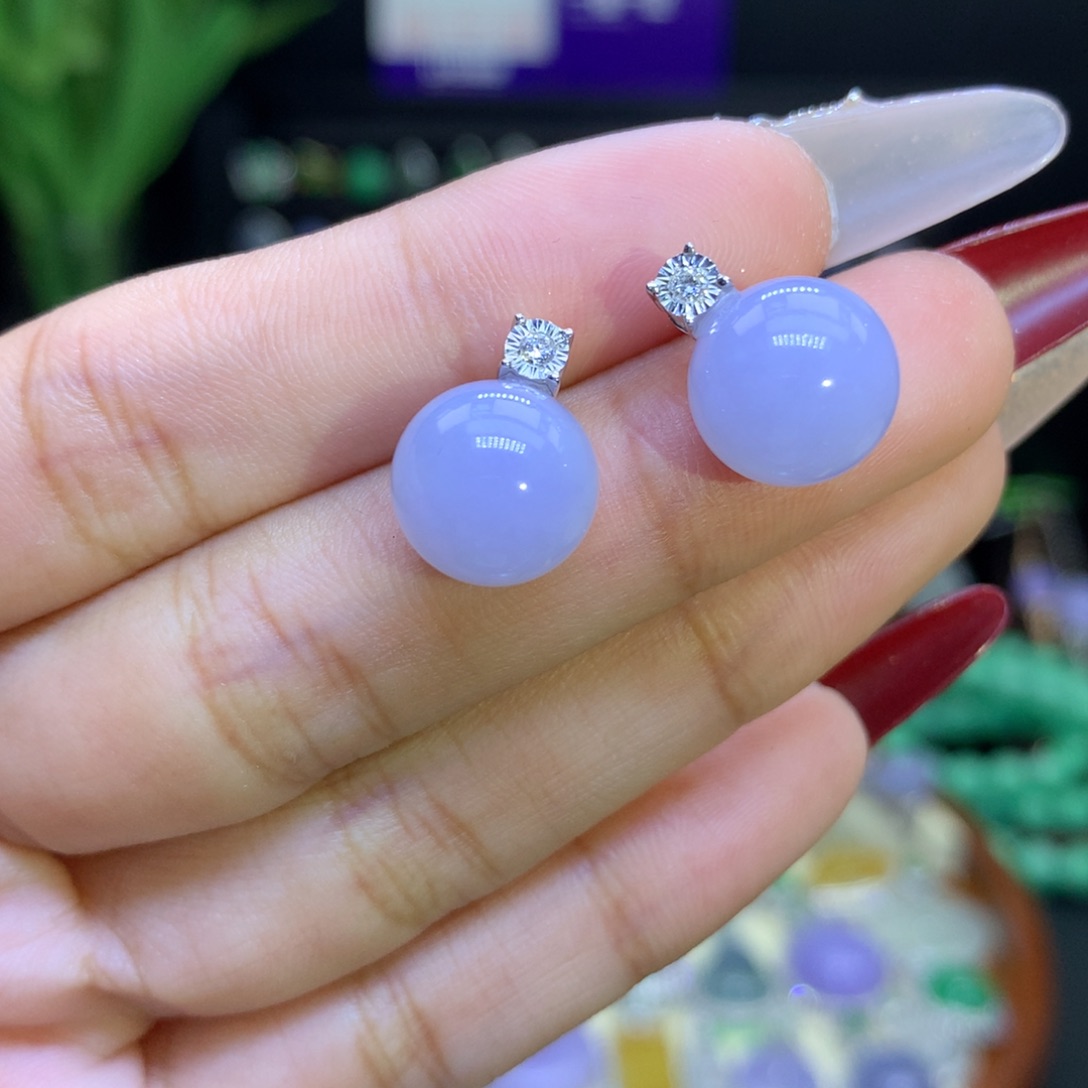 翡翠颈饰18K金镶嵌天然