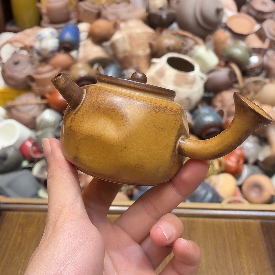 柴烧老岩泥高温茶器皿