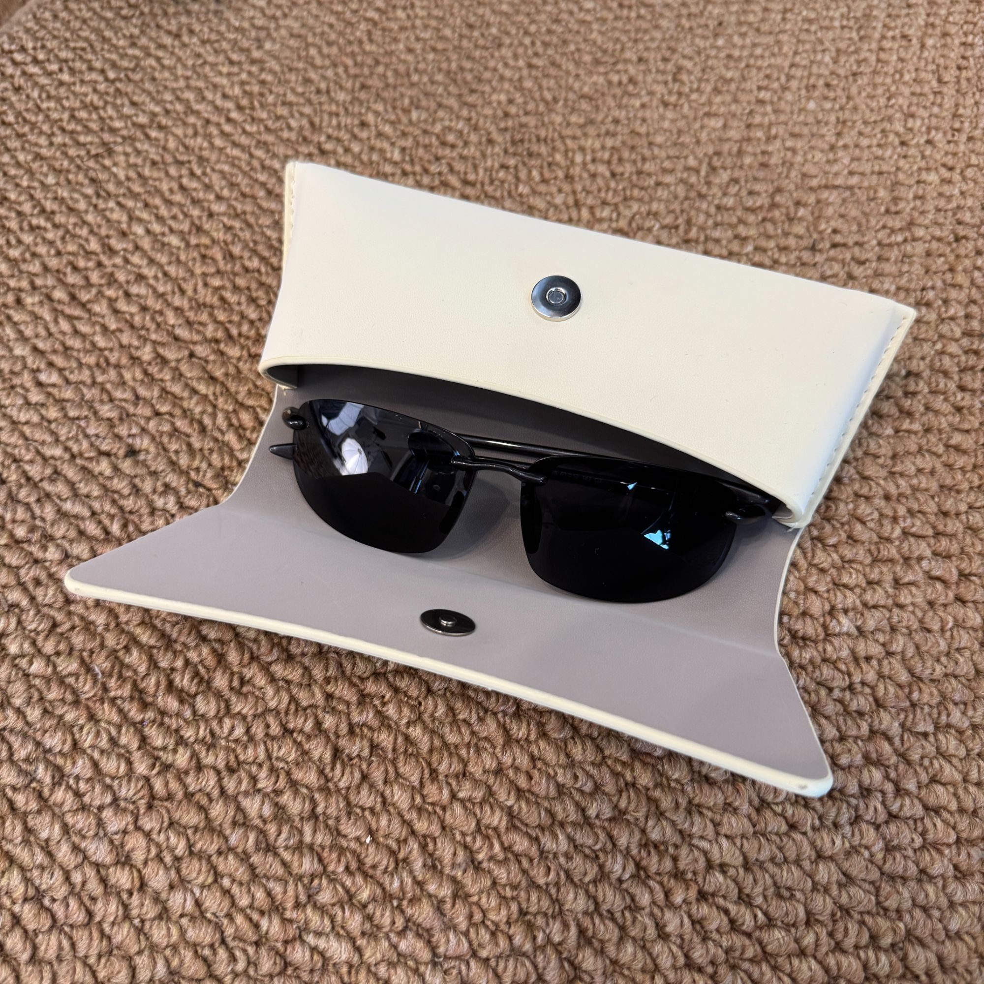 无框太阳镜 轻质简约偏光户外眼镜护目镜短外套