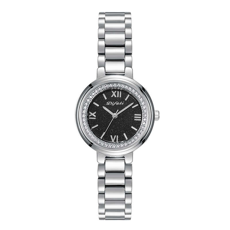 韶光星空满钻女表轻奢时尚高颜值气质通勤防水女士腕表