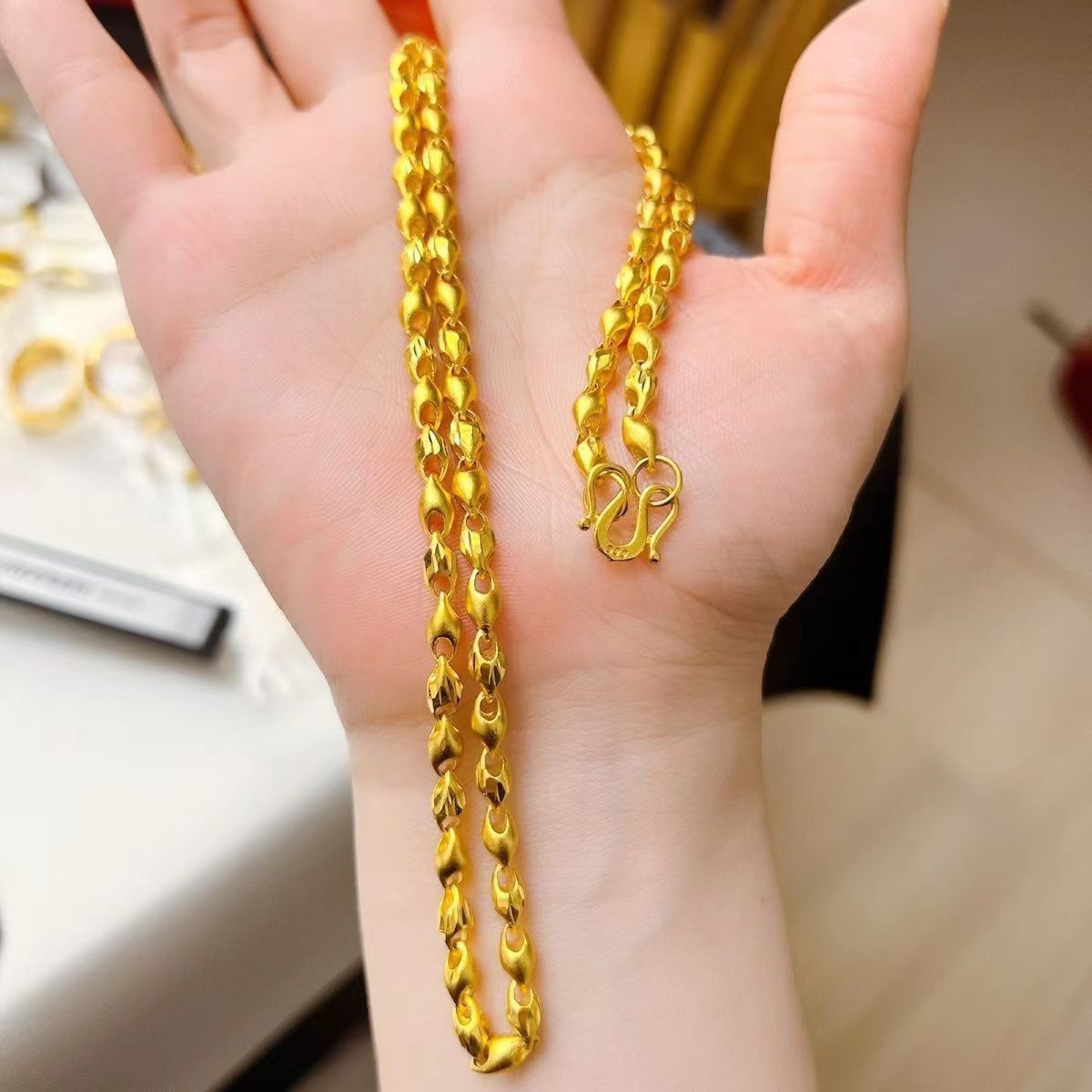 合金项链 精品小麦穗项链
