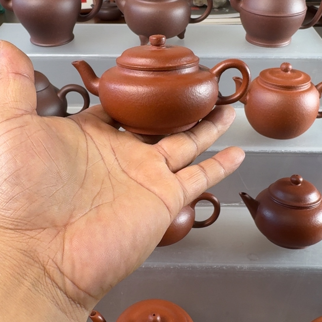 茶壶紫砂宜兴紫砂小煤窑扁灯