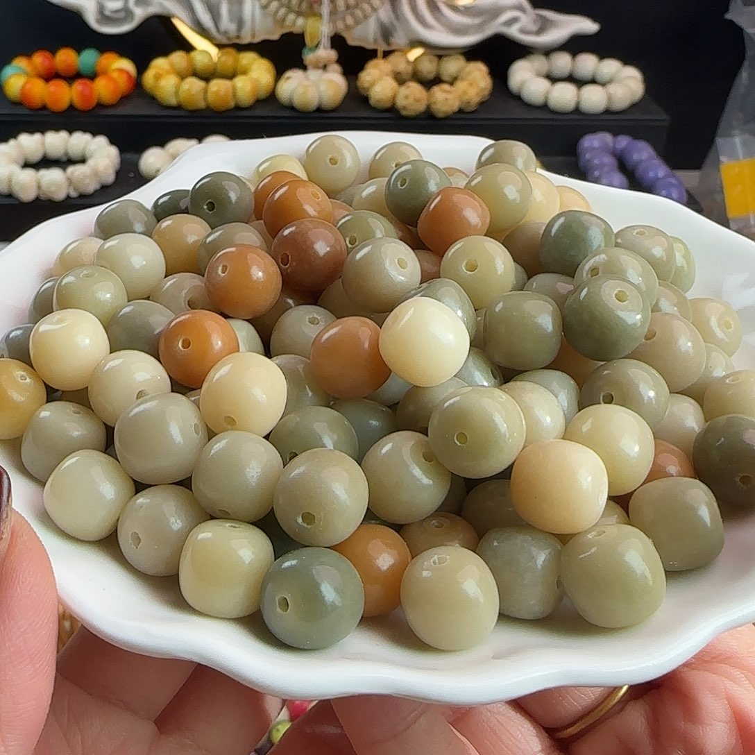 手串菩提根/象牙果微瑕卡11.6多宝桶1000颗