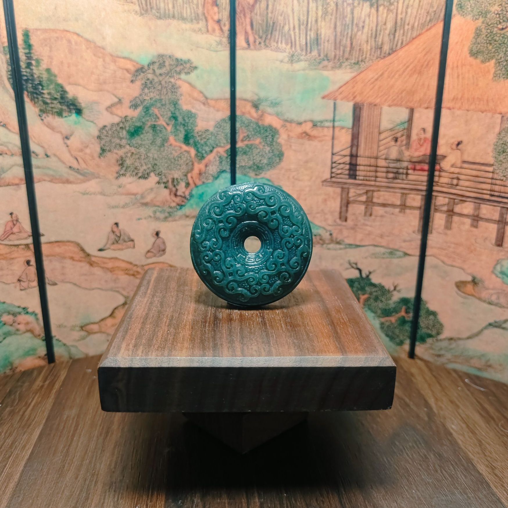 E和田玉平安扣吊坠1473