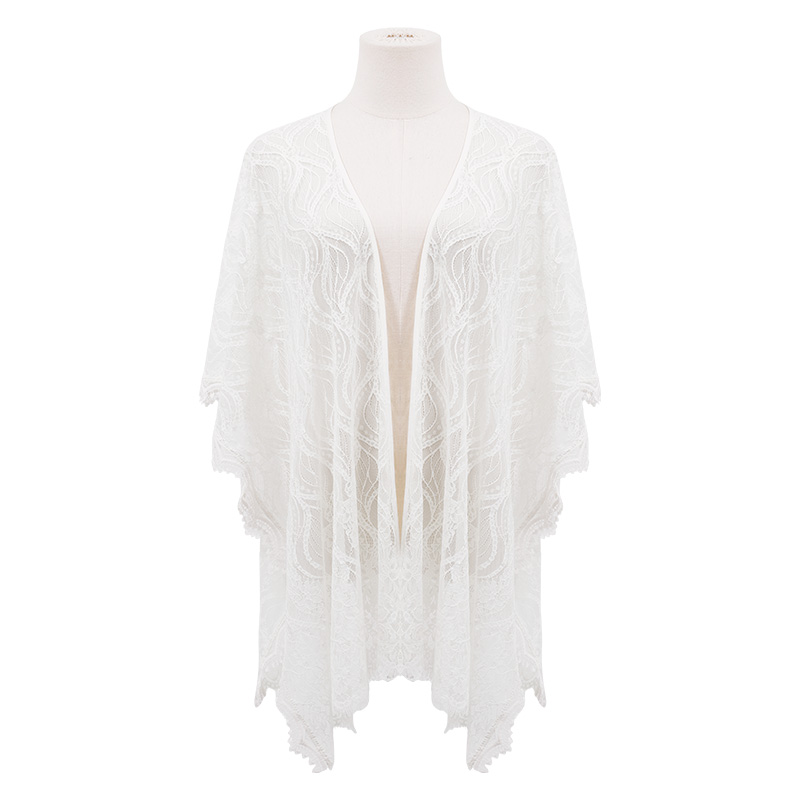 四美子【素月】2025年新款蕾丝外搭披肩百搭春秋气质薄款披肩春夏