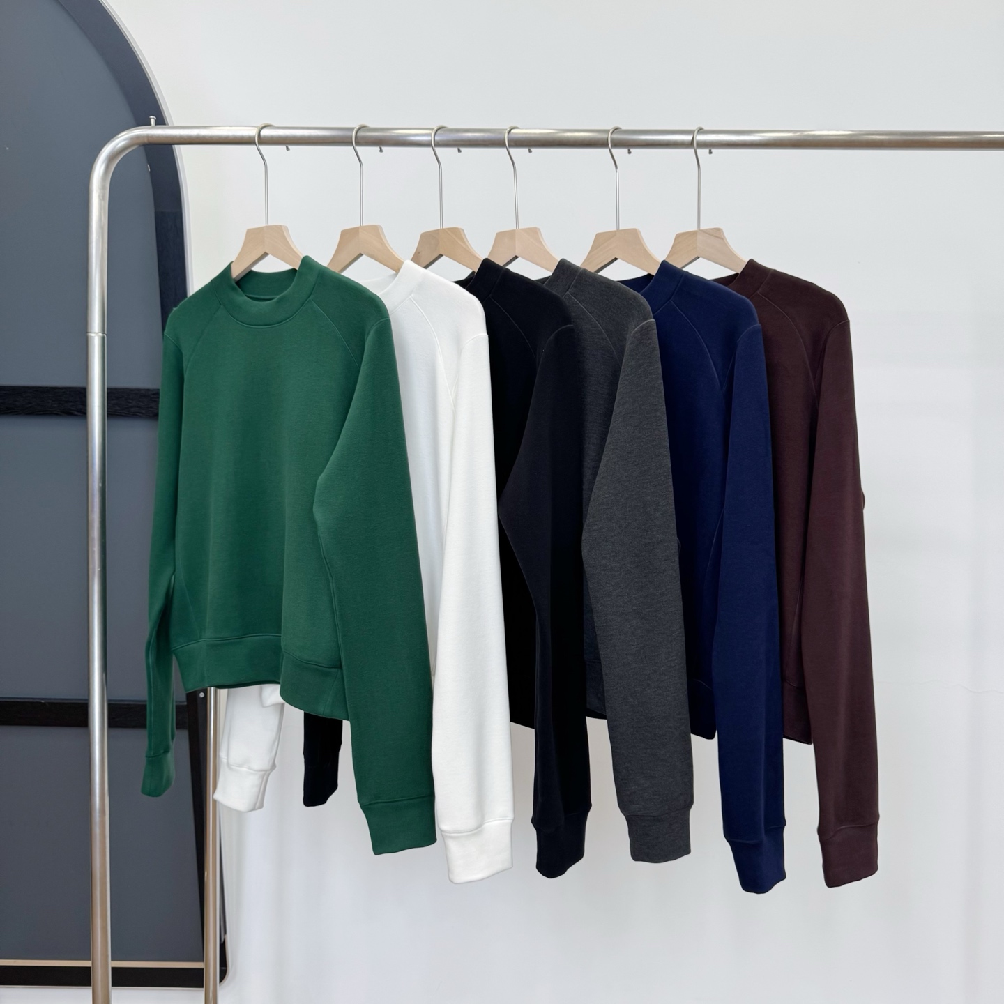 【若若美】X-2677「无限复购 华绒蚕丝羊毛半高领」软糯磨毛长袖打底