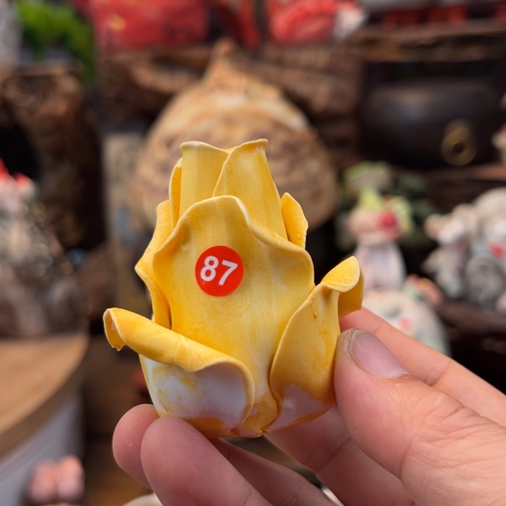 陶摆件小镇青花画qq