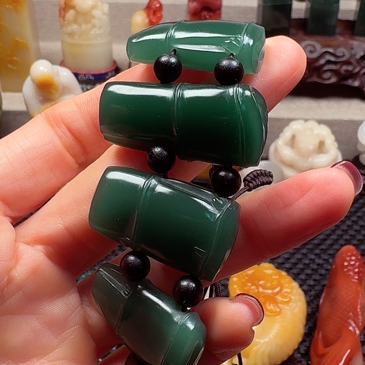 寿山石印石多**波西安绿漂亮